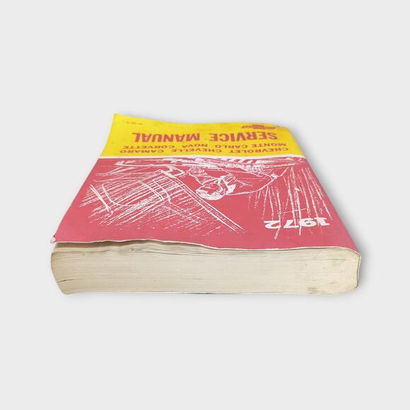 1972 Chevrolet Chevelle - Camaro - Monte Carlo - Nova - Corvette Service Manual - Picture 4 of 6